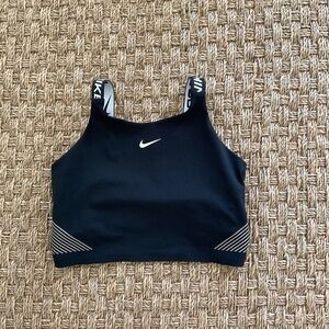 Nike Pro Tight Fit Longline Sports Bra - size xs black NWT